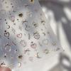 Cat's Eye 5D Gradient European Love Gem Wing Crystal Geometric Colorful Self Adhesive Nail Art Stickers Manicure Decals