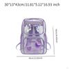 Clear Backpack Bookbag Gifts Waterproof Sturdy Kids Schoolbag PVC Transparent for Outdoor