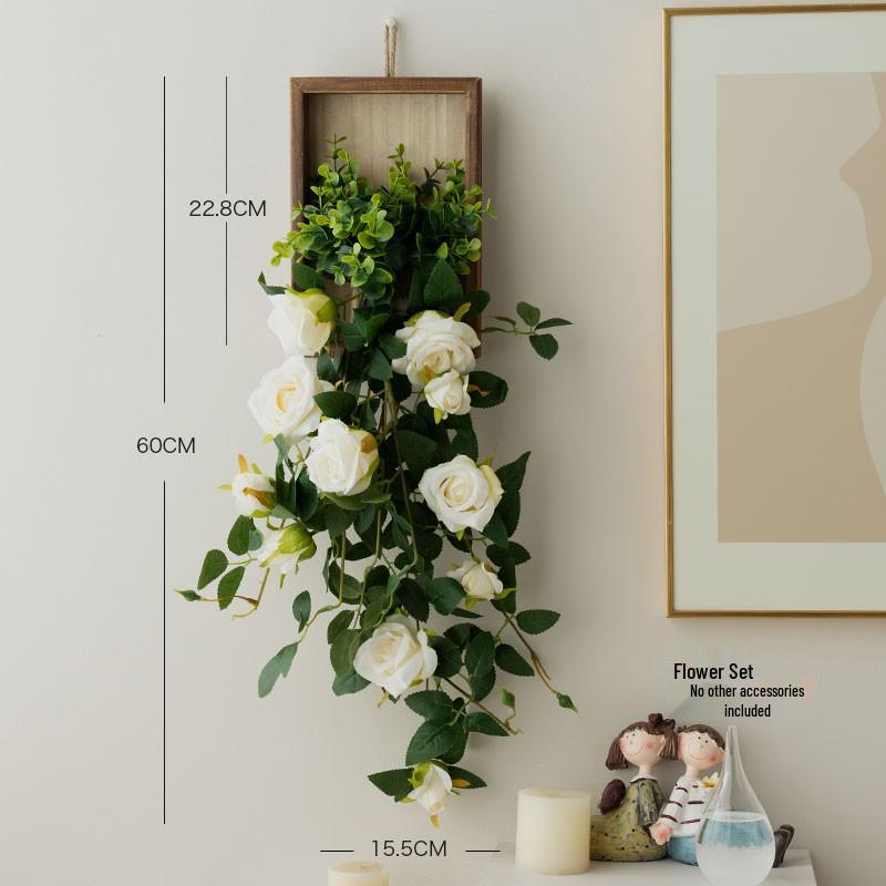 Stylish Daisy Pendant Faux Flower Vine for Indoor Wall Decoration and TV Background