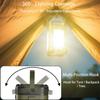 Foldable 4 Solar flashlight with emergency function, solar camping light LED Portable camping light for emergency situations, dog walking, work,
