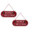 2PCS/SETMerry Christmas Wooden Sign Wall Decor Christmas Ornament Christmas Hanging Plaque for Wall Home New Year Indoor Outdoor