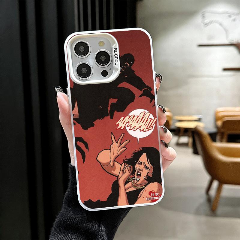 Gothic Vampire Scarlet Art Soft Phone Case for iPhone 15 16 17 Pro Max 17Air 16E 14 Plus 13 12 Mini Shockproof Cover Back Shell