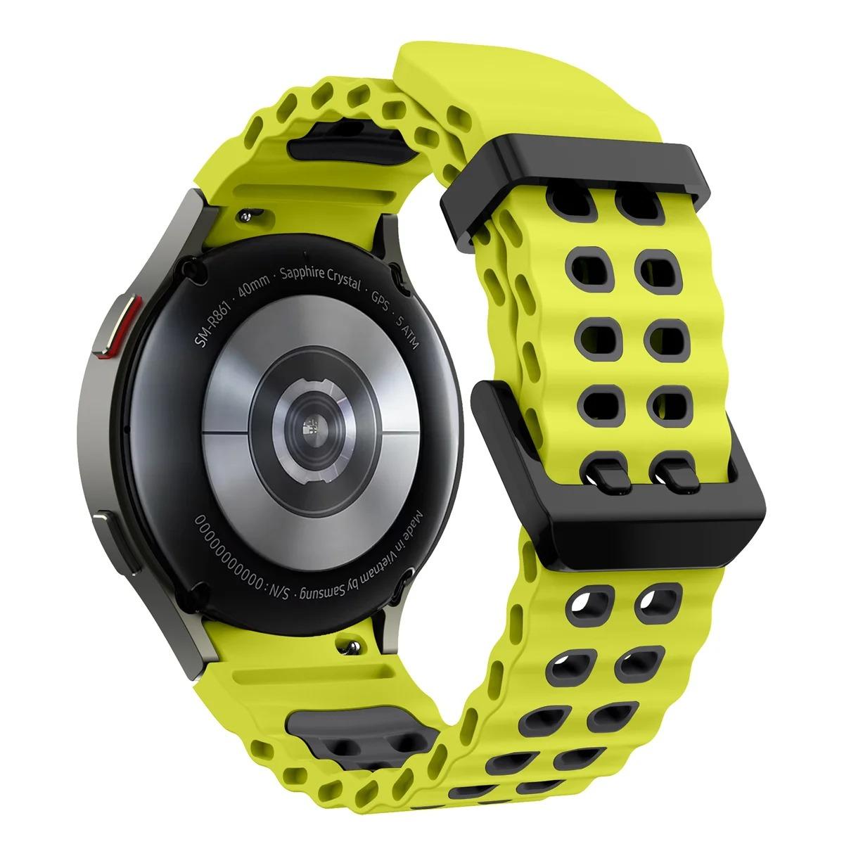 

Силиконовый ремешок для Samsung Galaxy Watch 7 6 5 44мм 40мм Спортивный дышащий сменный браслет watch 4 6 classic 47мм 46мм 43мм Galaxy Watch 6 44mm