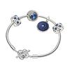 925 Sterling Silver Bracelets Women's Silver/Blue ZT26042101ADW