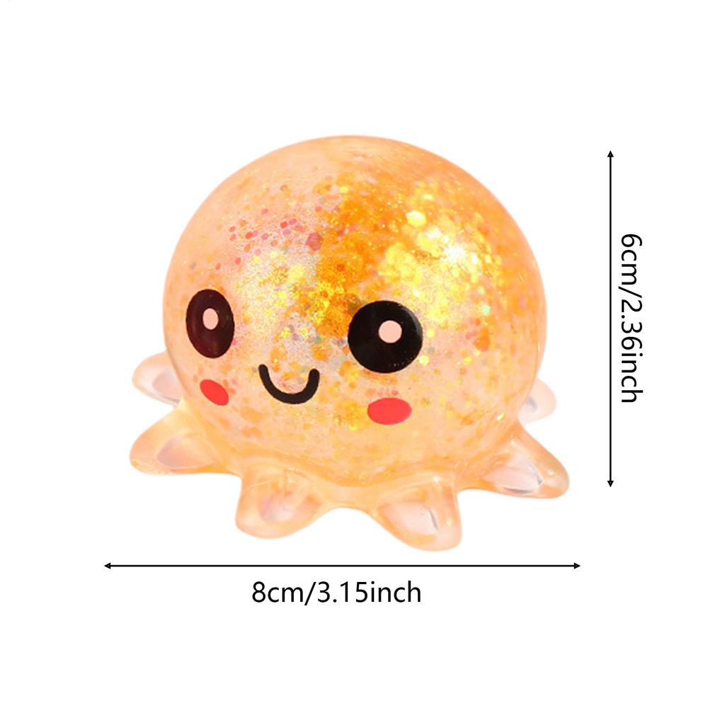 Stress Toys Adults Soft Relief Octopus Sensory Game Funny Pocket Stress Balls Toys for Kids Women Men Office Home Classroom