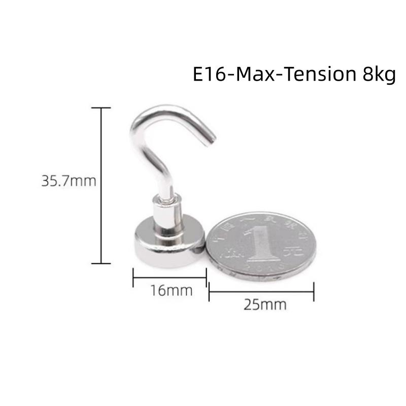 10PCS Strong Magnet Hooks Multi-Purpose Storage Hooks Home Kitchen Bar Storage Hooks Key Storage Hooks Bathroom Hangers