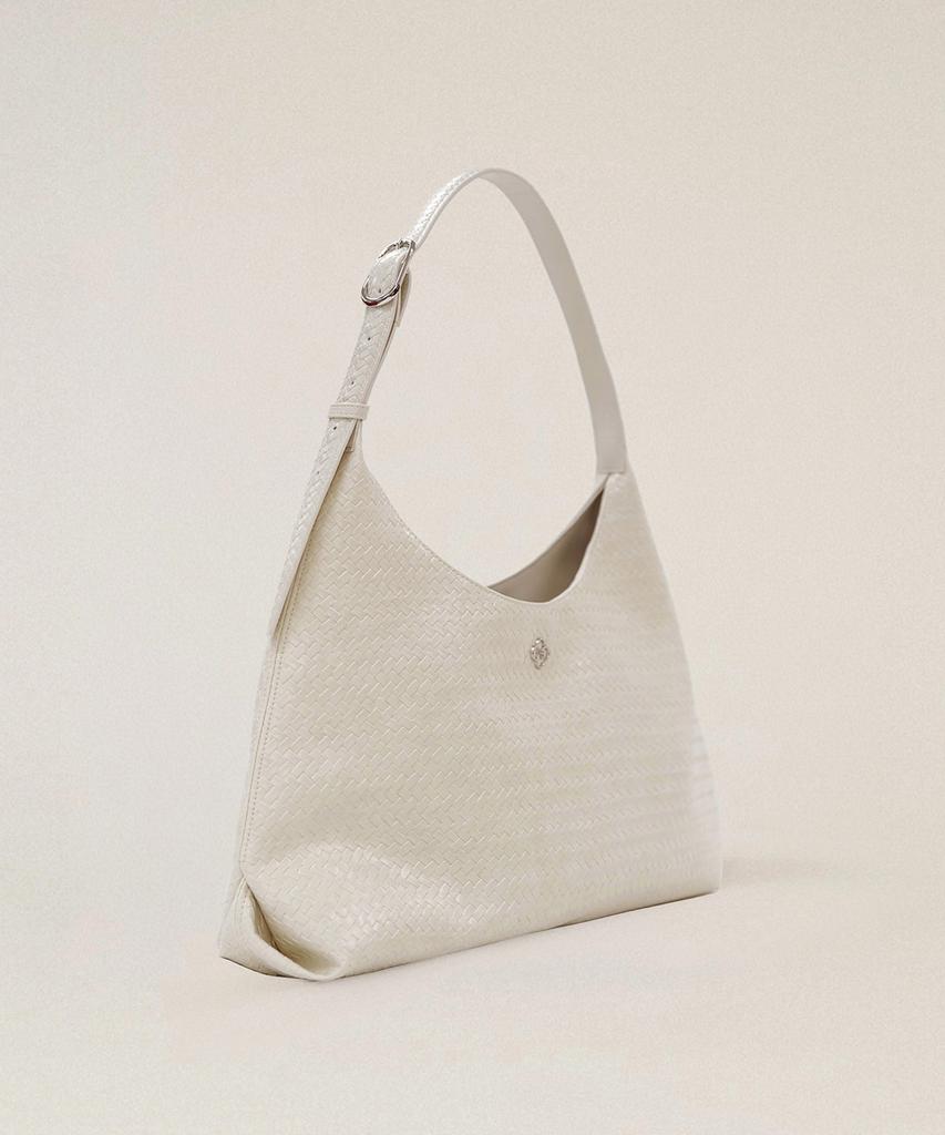 Heeari Ivy Weaving Shoulder Bag_Ivory