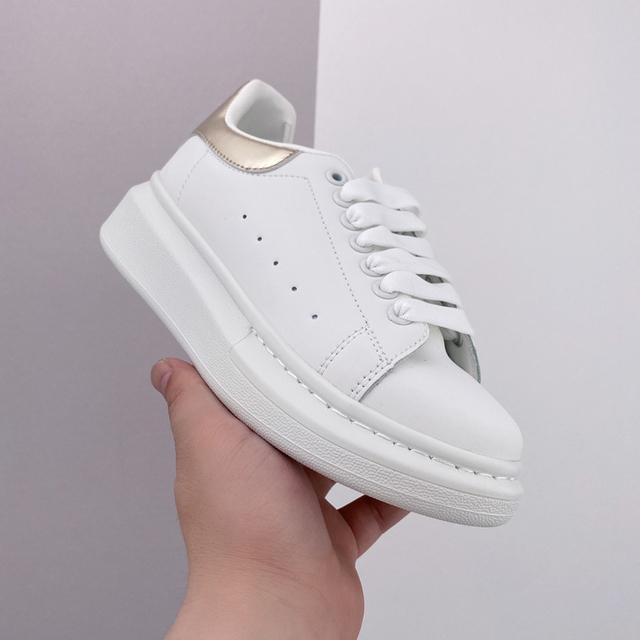 White Sneakers for Women Men Genuine Leather Fashion Ladies Casual Versatile Thick Sole Trainers Shoes