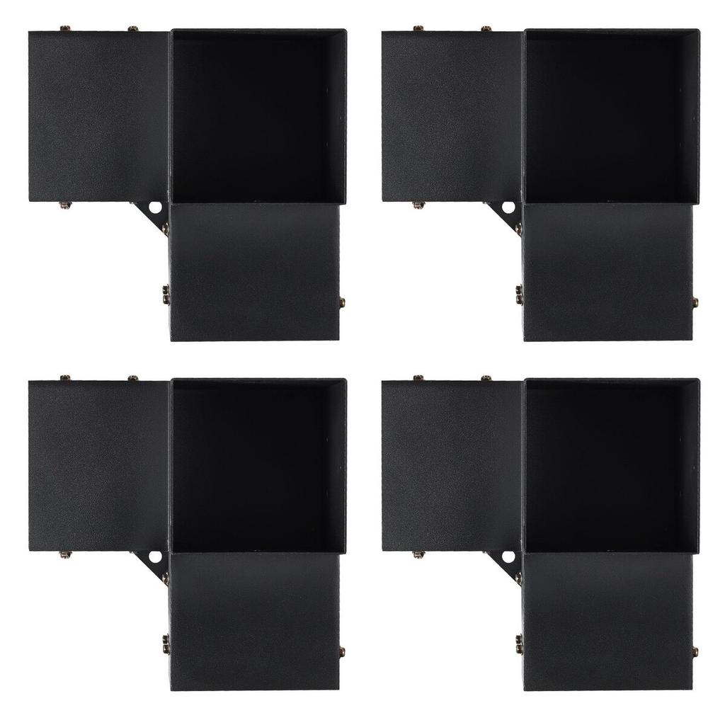 Pergola Bracket Kit 6''x6'', Inner Size 5.6"x5.6 4pcs 3-Way Heavy Duty Corner Bracket Woodworks DIY Post Base Kit, Easy Installation Wooden Beams for