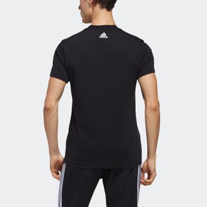 Adidas Ai Gfx Ss Foil Print Crew Neck T-Shirt Men Tops Black EH3814