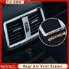 Capac de acoperire a iesirii de ventilație pentru aer condiționat spate pentru mașină pentru BMW X1 F48 2016 2017 2018 Autocolant decorativ