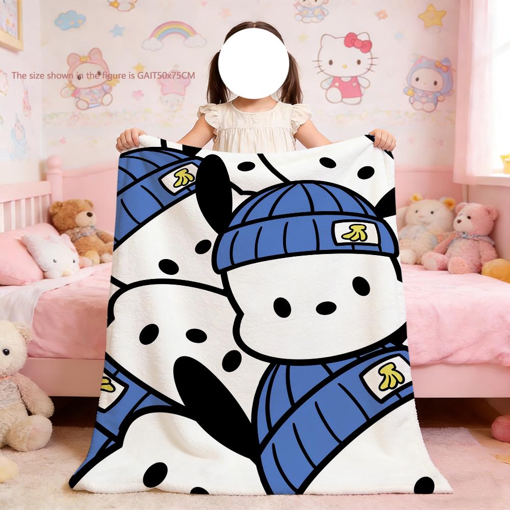 Cartoon P-Pochacco Dog Cute kawaii Blanket For Soft Throw Blanket for Picnic Bed Sofa Home Bedroom Cozy Warm Comfortable