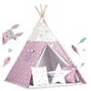 Tenda Tipi Nukido per Bambini con Luci - Rosa con Stelle