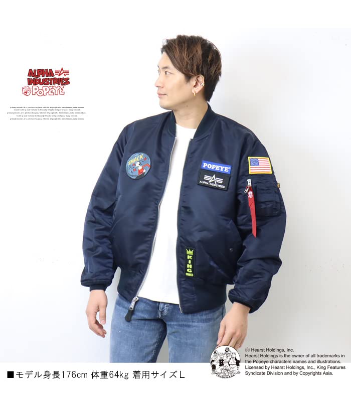 Alpha Industries POPEYE US Spec Outerwear TA0482 S L-2B Men's RP.BLUE
