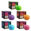 Nieuwe knijpbare fuzz bal decompressie speelgoedbal, blauw lachend gezicht pluis langzame rebound draagbare decompressie artefact