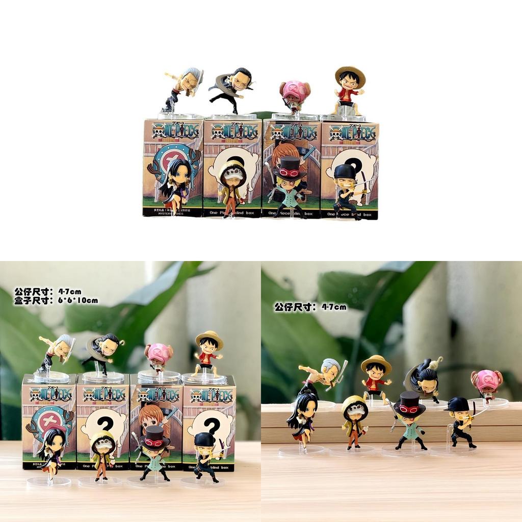 One Piece 8piece Pvc Cartoon Character Collectible Toy Pack For Fans