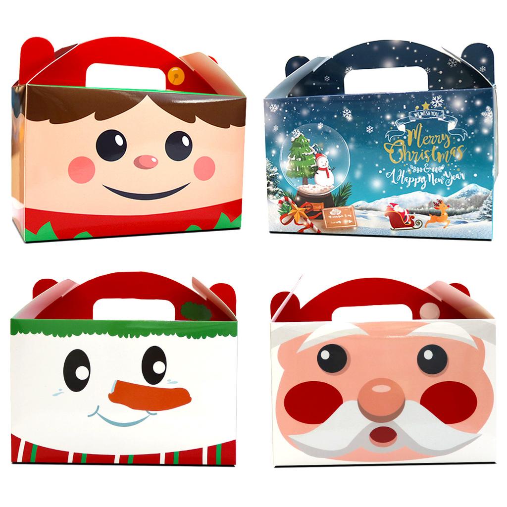 Christmas Decoration Cartoon Gift Box Candy Box Gift Box Carton Apple Gift Box Customization