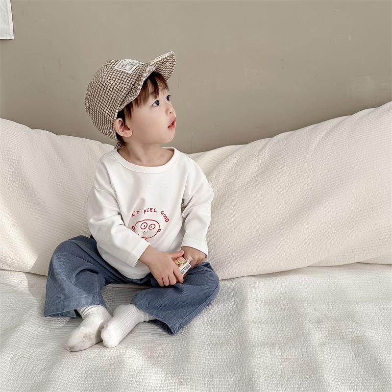 Kids' Korean Style Autumn Sweatshirt & Pants Set – Boys' Infant & Toddler Two-Piece Outfit