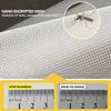 Home Bedroom, Kitchen, Side Opening Double Zipper Mosquito Proof Mesh Window Curtain Velvet Edge Wrapping, Easy Installation