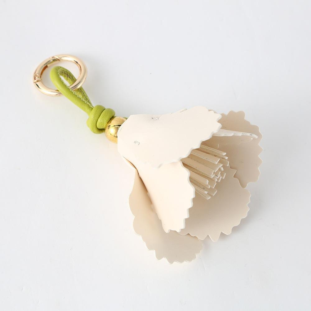 Multi-color Hanger Pu Leather Tulip Pendant Fashion Creative Bag Charm Colorful Pu Flower Keychain Bag Accessory