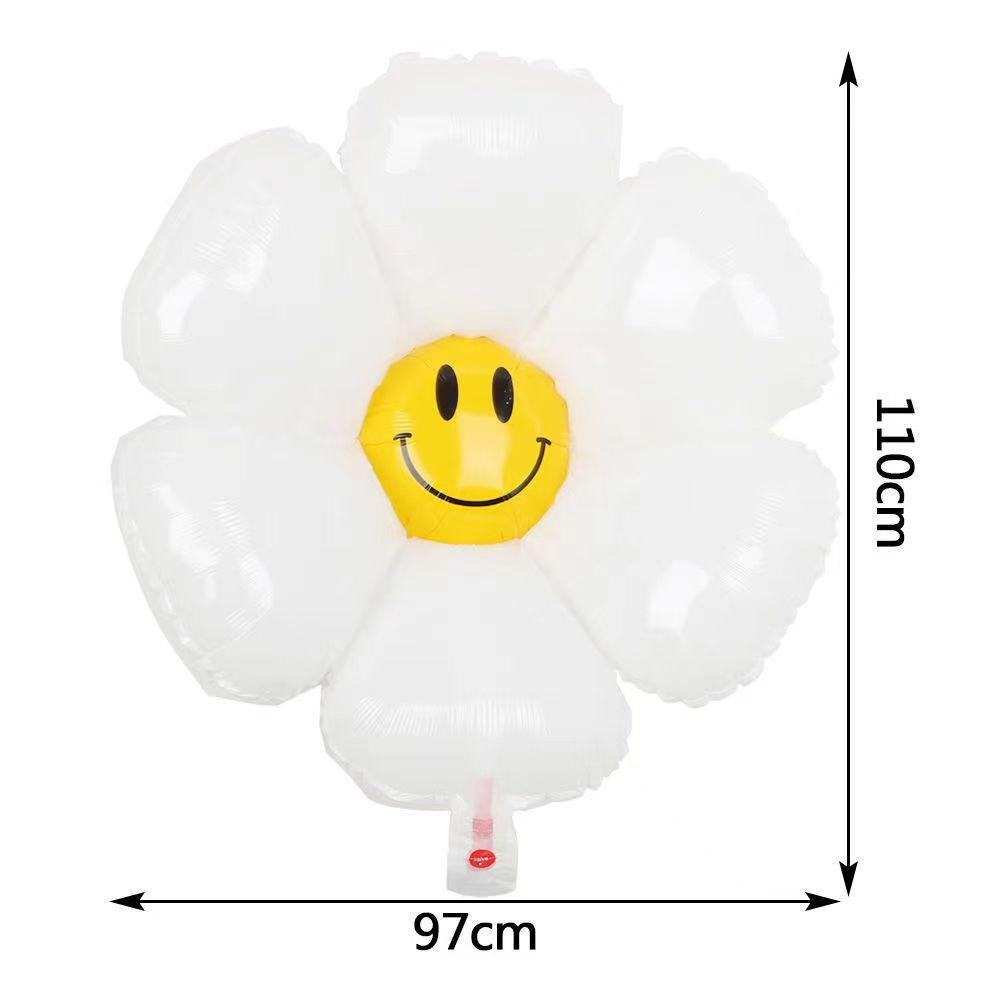 Spring Floral Aluminum Foil Balloons for Birthday Parties and Outdoor Events