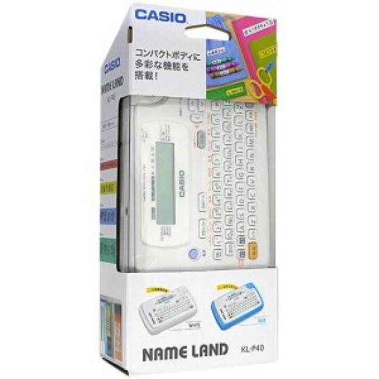 Casio Etikettendrucker Nameland Einstiegsmodell Weiß KL-P40WE