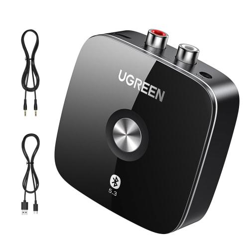 UGREEN Bluetooth5.3 Receiver Audio Receiver [TELEC Certification Number: R211-190314] 3.5mm AUX + RCA Bluetooth Receiver EDR Power Saving Compatible F