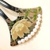 Used Kanzashi Tomesode Makie Hair Ornament Pearl Wedding Mother Hairpin Peony Made In Japan Kanzasi 30's 40's 50's 60's Watmosphere Watmosphere 8w506