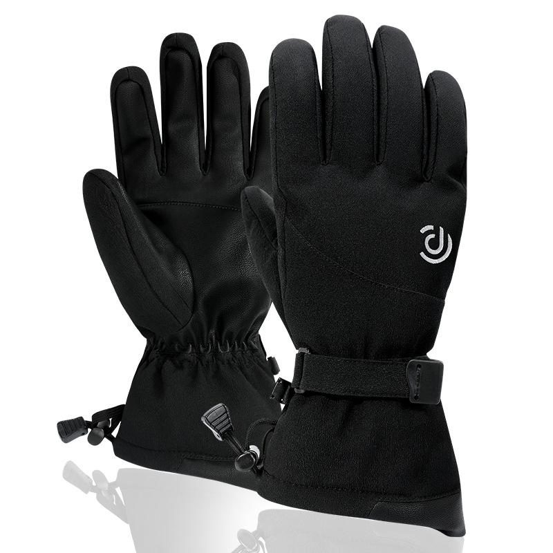 Nouveaux Gants de Ski d'Hiver pour Femmes Chauds et Imperméables Cinq Doigts Sports Extérieur Épaissis Écran Tactile Gants de Cyclisme pour Hommes
