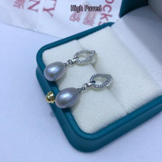 Pearl Style Korean Japanese Pearl Stud Earrings - Sweet, Freshwater Rice Shape for Women