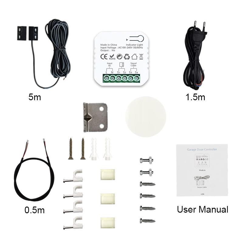Tuya Zigbee Smart Garage Door Controller with App & Voice Control