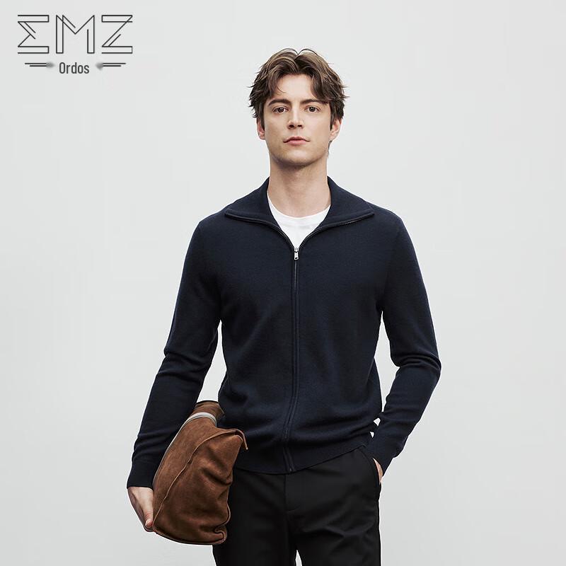 

EMZ Men s Cotton-Feel Lapel Cardigan Jacket 2XL/54