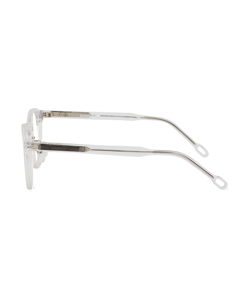 Loulou R Eye 482 Ultra Clip Acetate Glasses 49 Clear
