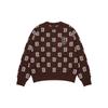 MLB Fw22 Logo Embroidered Crewneck Sweater Unisex Sweater Dark-Brown 3AKPM0126-43BRD
