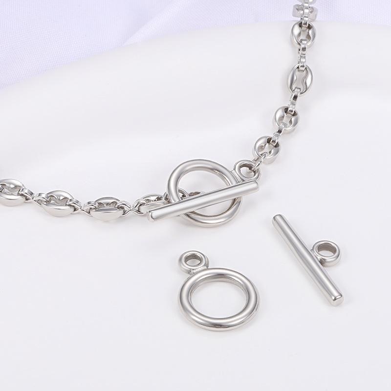 Nahtloser Edelstahl OT Verschluss für Schmuck DIY: Halskette & Armband Verbindungsset