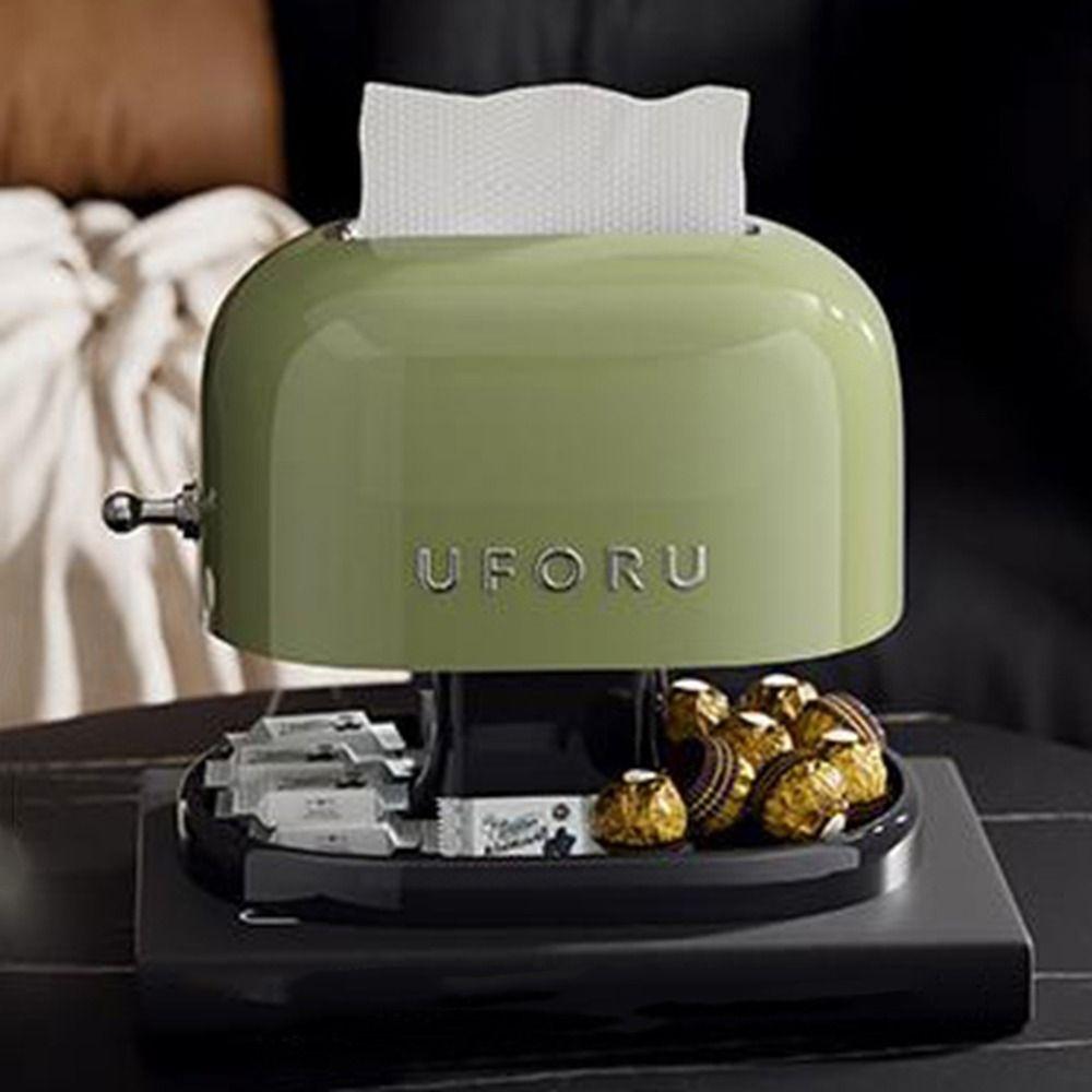 Double-Layer Tissue Storage Box Spring Support Napkin Holders Stylish Tissue Dispenser  for Home