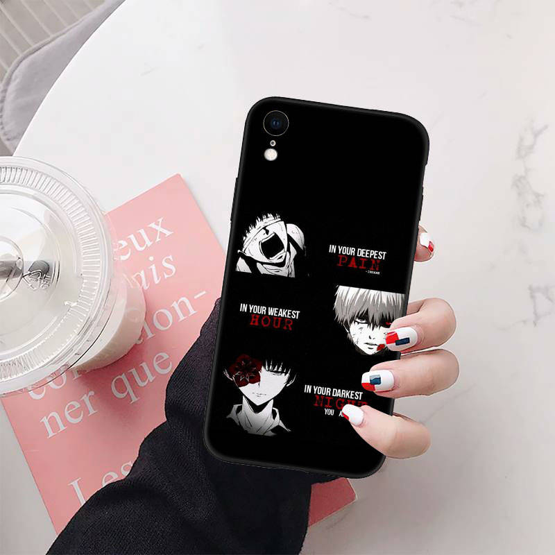 Pouzdro na telefon Tokyo Ghoul pro iPhone 6 6s 7 8 11 12 13 14 15 XS Pro Max XR X SE Samsung S20 S21 S22 S23 S24 FE Ultra S8 S9 S10 Plus Lite S21S S10E