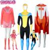 Anime Invincible Mark Grayson Jumpsuit Umhang Superheld Cosplay Omni-man Kostüm Atom Eve Cos Bodysuit Halloween Für Männer Frauen