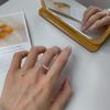 Korean Style Dongdaemun S925 Sterling Silver Adjustable Chain Ring for Women