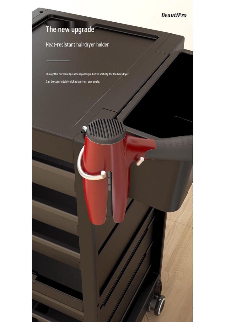 KingWin Hair Salon Storage Trolley: Drawer-Type Cart for Hairdressing Tools