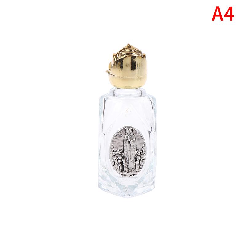 

1Pc Portable Catholic Holy Water Bottle Golden Christian Virgin Sculpture Bottle Holy Water Bottle Used To Hold Holy Water A4