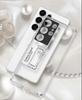 Samsung S25 Ultra Case: Transparent, Ultra-Thin Plated Phantom with Precise Holes & Stand