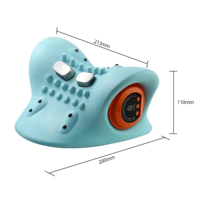 Multi Functional Electric Neck Massager USB Infrared Heating Airbag Neck Traction Vibration Shoulder Support Relaxation