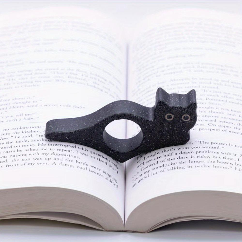 

2 шт. Держатель для страниц книги большим пальцем кошки, черный держатель для страниц книги большим пальцем кошки, держатель для страниц книги с кошкой, украшение для дома, гостиной 2pcs чёрный