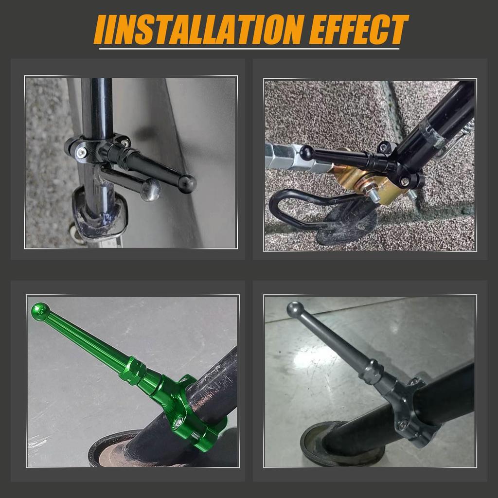 SHINKXMT Motorcycle Sidekick Assist Bracket Kickstand Diameter 19mm-23mm Universal Side Stand Extension Auxiliary Tool