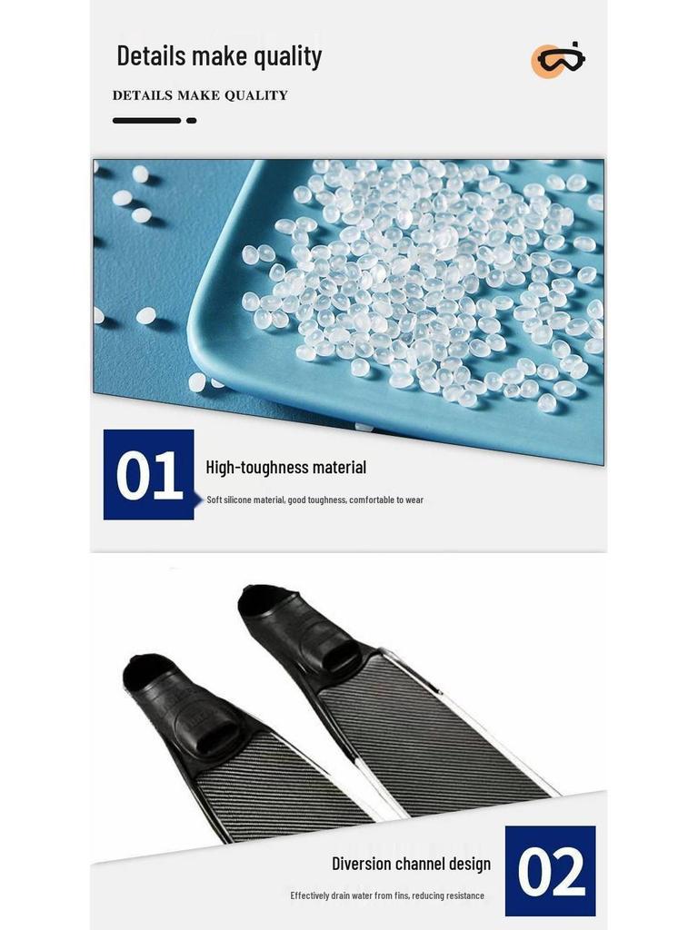 Leaderfins Carbon Fiber Freestyle Freediving Fins for Women