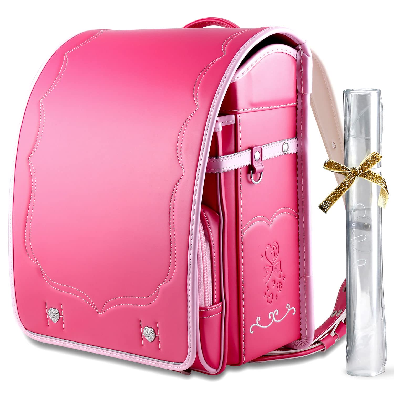 

Школьный ранец Coulomb для начальной школы, формат A4, плоский, синтетический, большой, жемчужный, прозрачный, 6 [Coulomb] Девочки, Ранец, Папки, Высокое качество