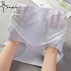 3Pcs High Waist Ice Silk Seamless Underwear Ladies Summer Ultra-thin Sense Quick-drying Panties Women Transparent Briefs