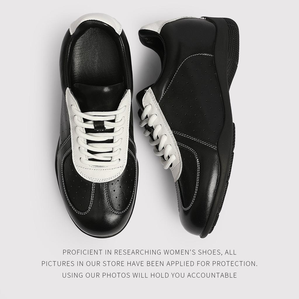 6Cm~ Retro Ballet Training Shoes Women'S Versatile Lace-Up Casual Sports Shoes Inner Height-Increasing Forrest Gump Board Shoes