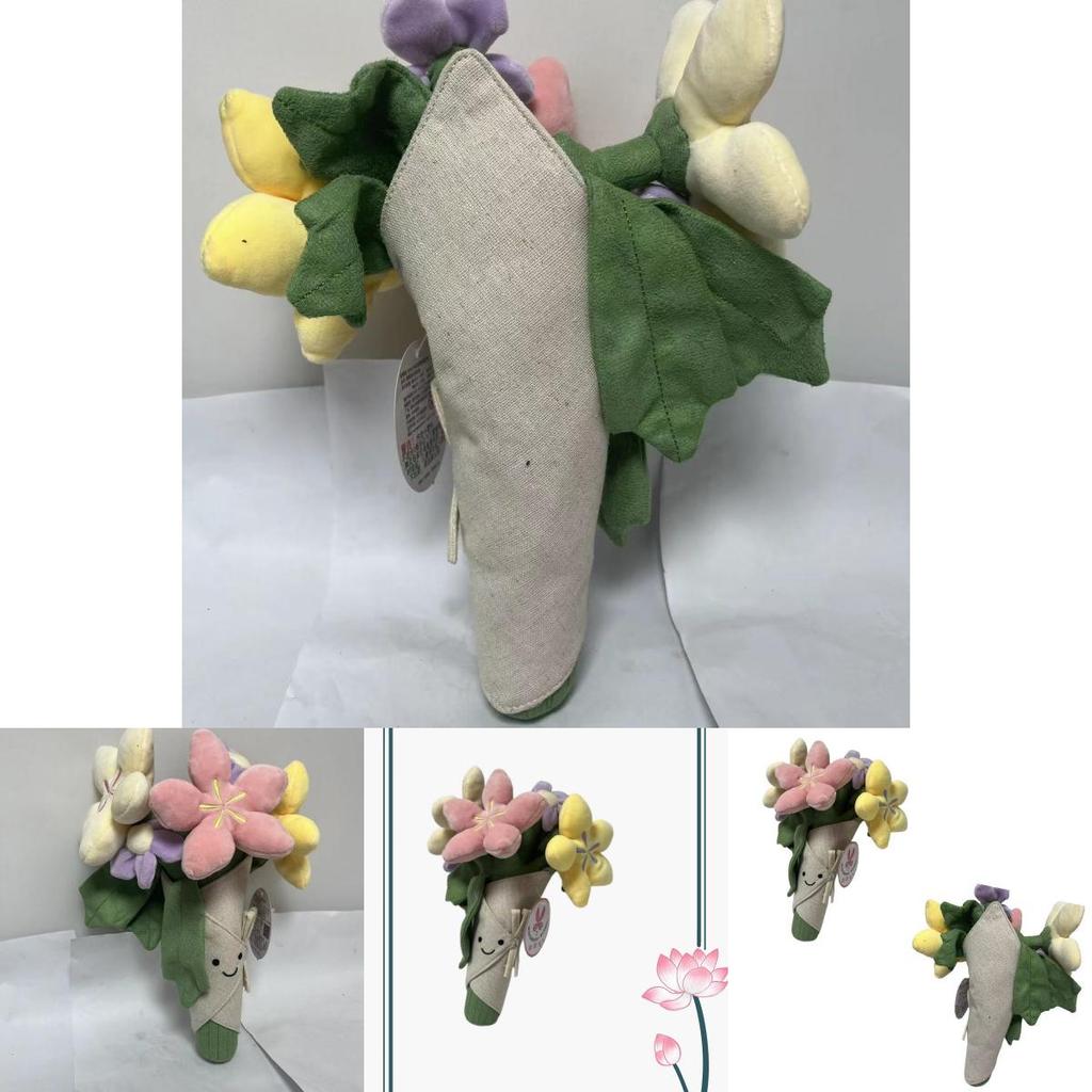 Adorable Floral Plushie Doll Soft Short Plush Stuffed Toy Figurine 16 Inches